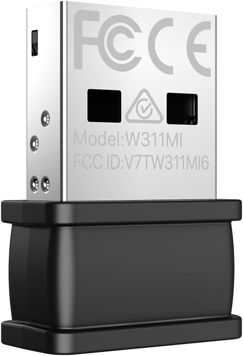 Tenda W311MI Wifi 6 USB Adapter AX300, USB Wifi Dongle for PC, High-Speed 300Mbps, Built-In Antenna, Integrated AP, WPA/WPA2 Security, Compatible with Windows 7/10/11.