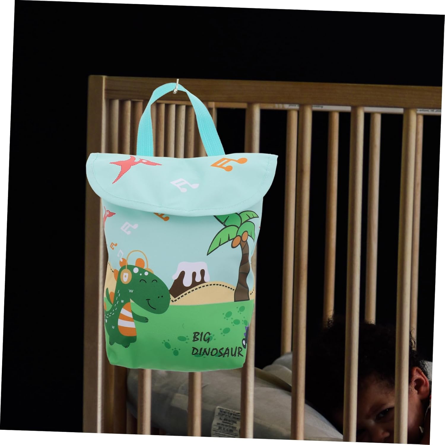 Portable Diaper Bag Wet Dry Separation Hanging Toiletry Bag for Mom Leakproof Travel Organizer image number 5