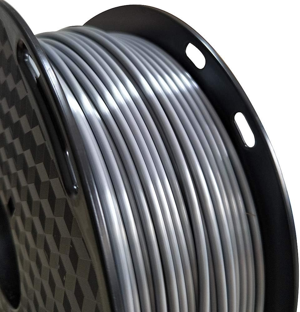2.85Mm Silk Silver PLA Filament 1KG 3D Printer Filament Shiny Silky PLA Metallic PLA Silver Metal 3D Printing Material PLA Filament Blue 3 Mm