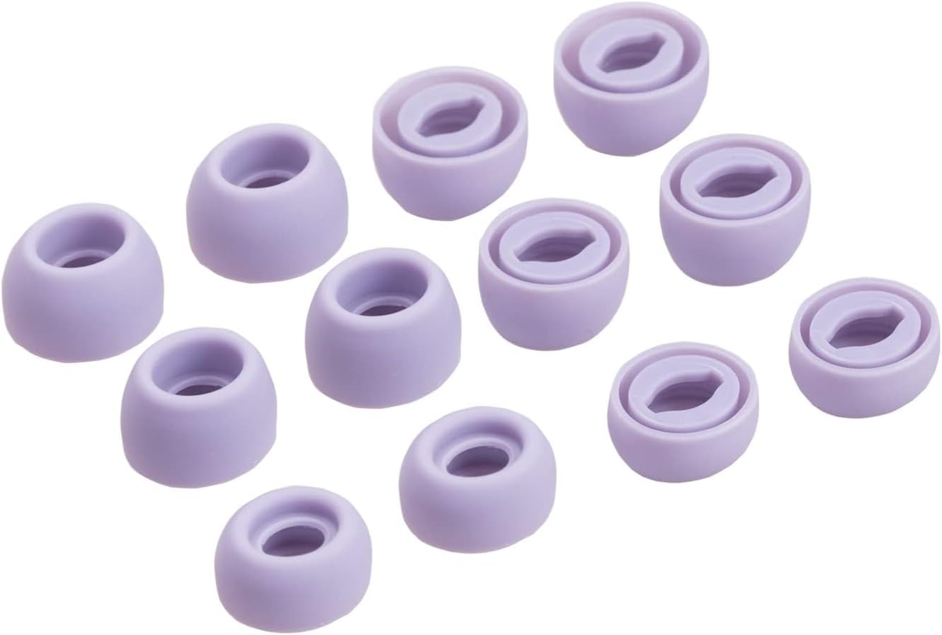 Replacement Silicone Tips Earbuds Eartips Set for Samsung Galaxy Buds Pro Headphones Fit in Case Ear Tips, S/M/L 3 Size 6 Pairs Soft Eartips for Galaxy Buds Pro Wireless Earbuds (Phantom Violet) - Violet image number 3