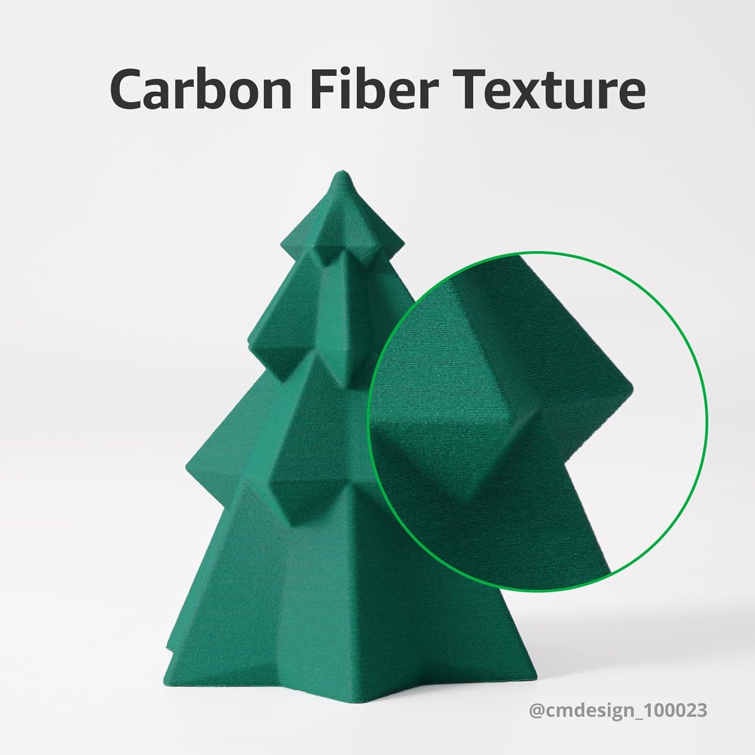 Bambu Lab PETG CF 3D Printer Filament, Higher Mechanical Properties & Flexibility 1.75Mm 3D Printing Filament, Less Clumping & Stringing, Ams-Compatible 3D Print Material with Reusable Spool 1Kg Black image number 2