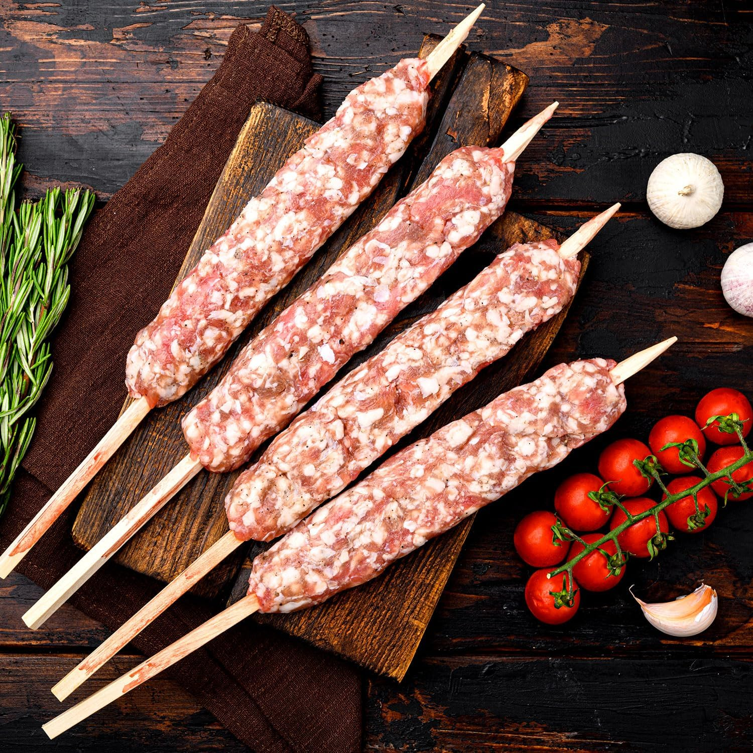 Kabob Maker Machine, Thick Plastic Kebab Press Manual Kabob Mould Easy to Use for Barbecue Newbie, Turkish Kebab (White) image number 6