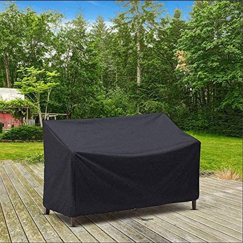 Garden Bench Seat Rain Cover Patio Chair Cover UCARE Waterproof Outdoor Sofa Seats Cover Outdoor Patio Lawn Furniture Covers Standard 2 3 4 Seats (3 Seats 63X25.7X34.7In) image number 5