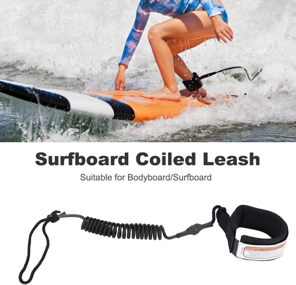 Surfboard Leash Durable Foot Leash, Sturdy Leg Leash, Flexible for Bodyboard image number 4