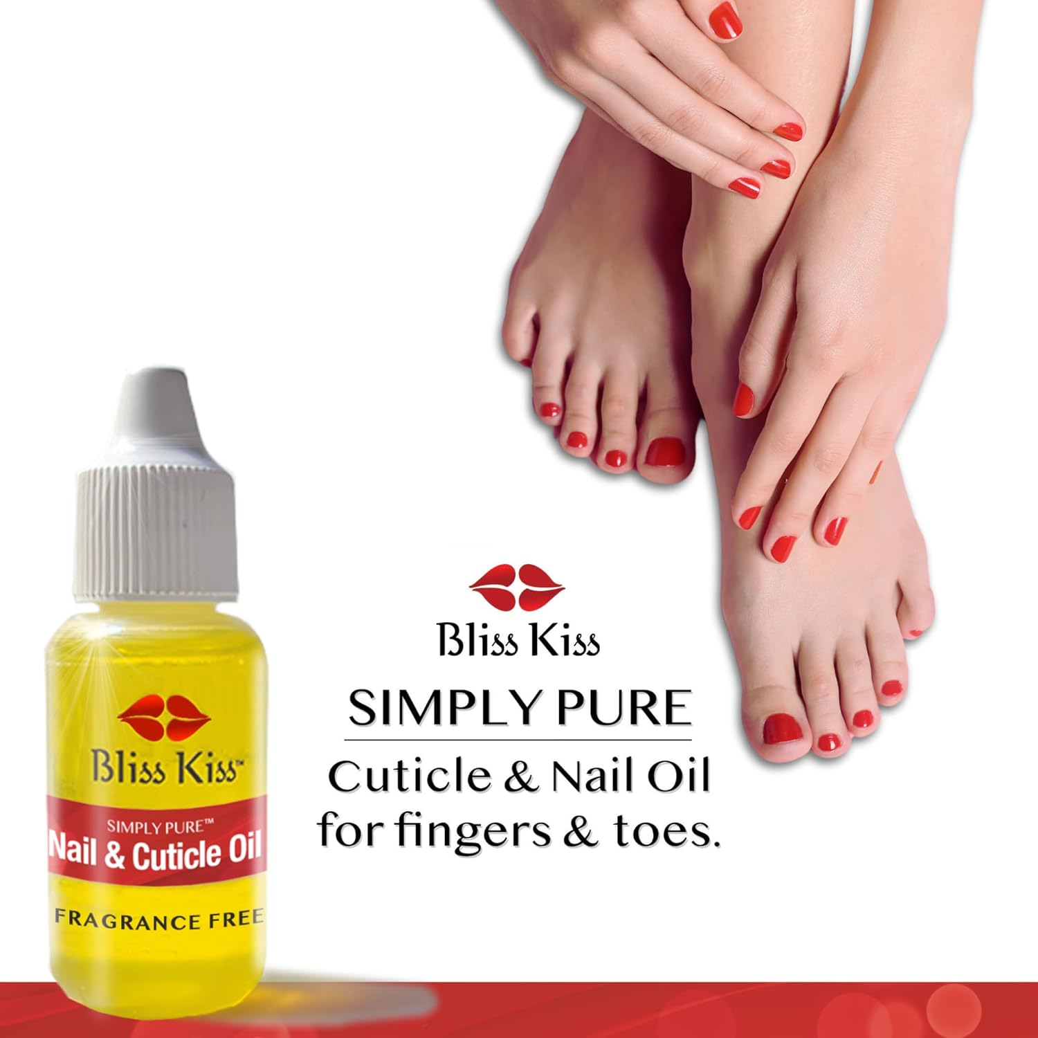 Bliss Kiss Simply Pure Cuticle & Nail Oil Dropper - Fragrance Free image number 3