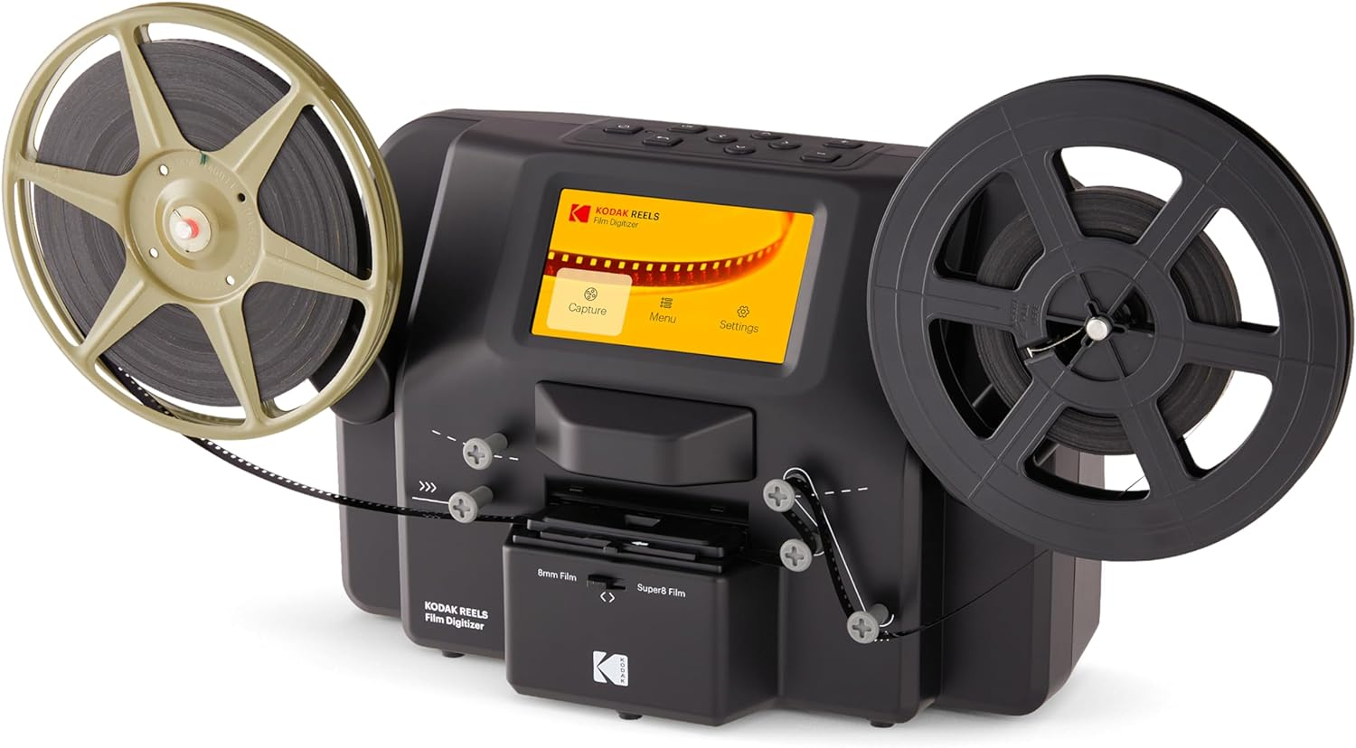 Kodak REELS 8Mm & Super 8 Films Digitizer Converter with Big 5&rdquo; Screen, Scanner Converts Film Frame by Frame to Digital MP4 Files for Viewing, Sharing & Saving on SD Card for 3&rdquo; 4&rdquo; 5&rdquo; 7&rdquo; and 9&rdquo; Reels image number 6