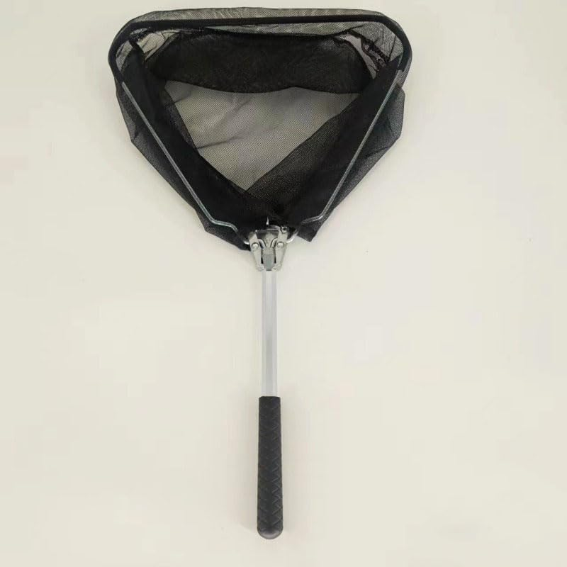 Foldable Fishing Net,Lightweight, Portable, Retractable, Suitable for Trout and Bass Fishing, Aluminum Alloy Handle,Durable Nylon Net for Safe Fishing or Release, Length 21 Inches,Special Fishing Net image number 2