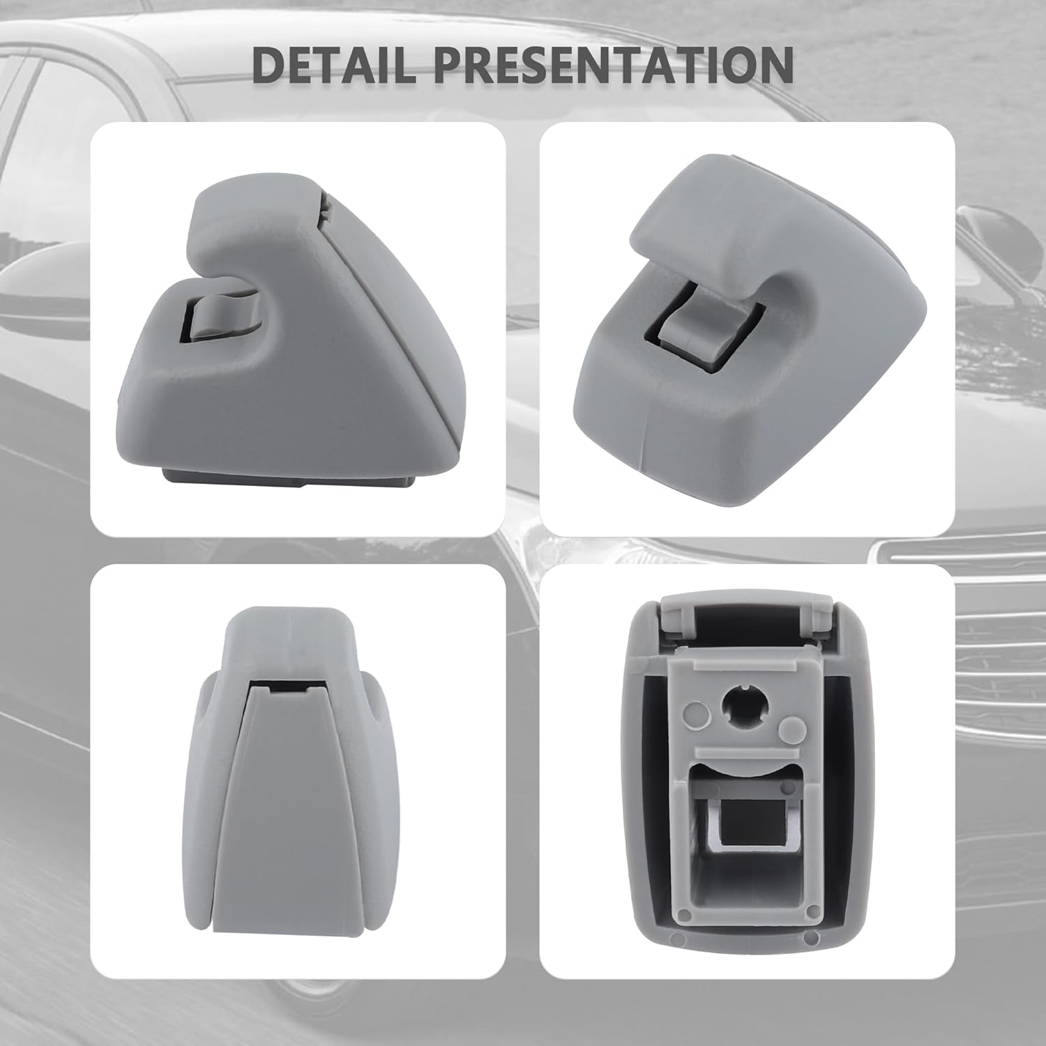 2PCS Car Sun Visor Clip,Inner Visor Clips for Cars Replacement Oem#95994975,95994976,Car Visor Accessories Compatible with Chevrolet Sonic Spark EV Cruze Limited Buick Verano image number 5