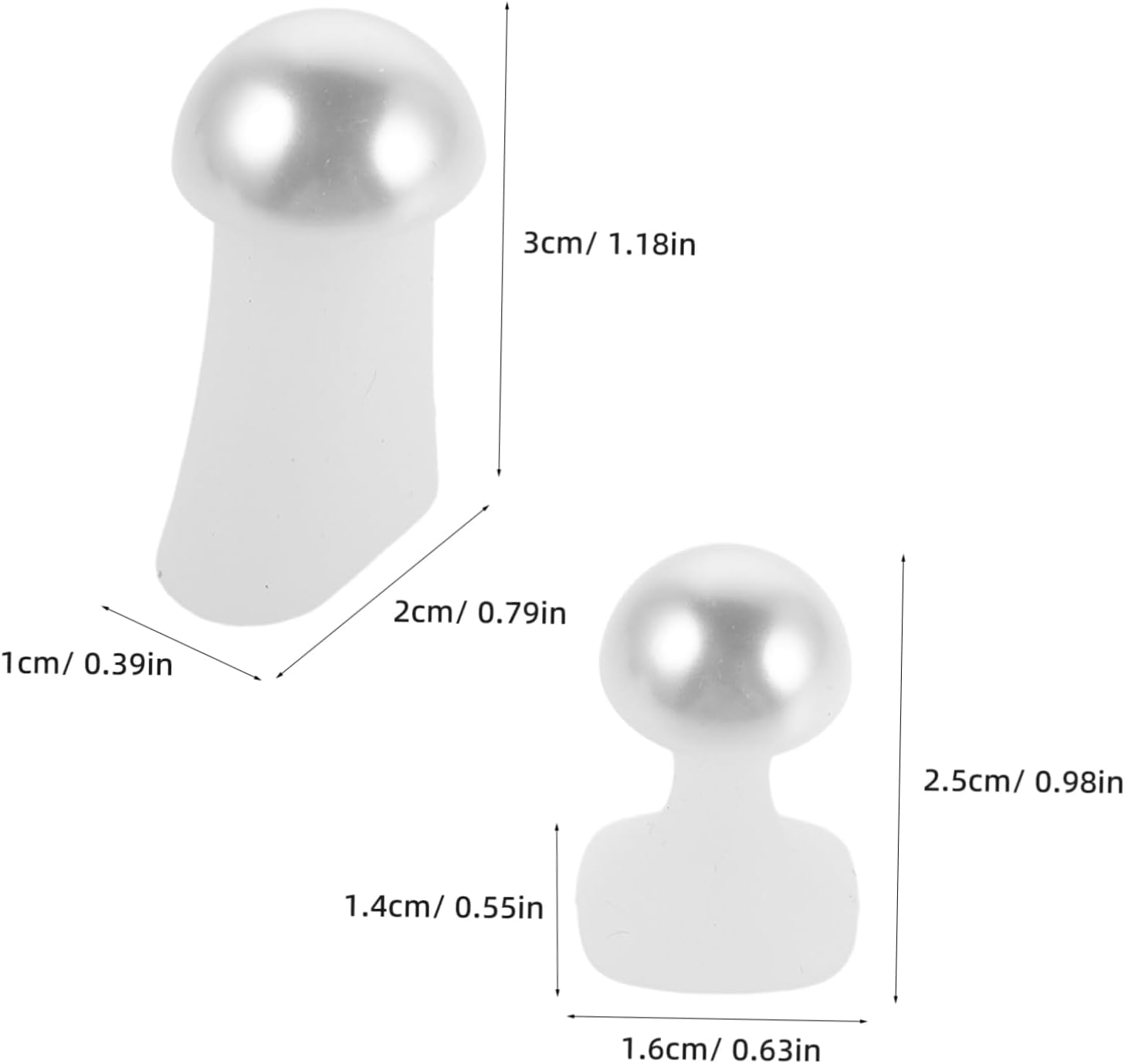 HAMPPLIES 24Pcs Toe Separators for Pedicures Soft Silicone Pattern Toe Spacers for Precise Separation Comfortable Nail Polish Application Foot Stretchers Nail Art Tools