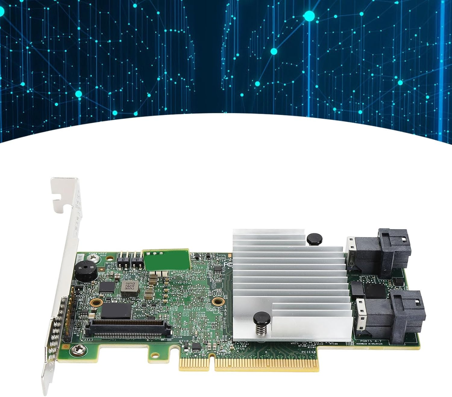 ASHATA 8 Port 12Gbps SAS Pcie 3.0 X8 RAID Controller Card for SAS3108 Chip, Supports PCIE 3.0 and 8X, Ideal for Desktop and Server image number 6
