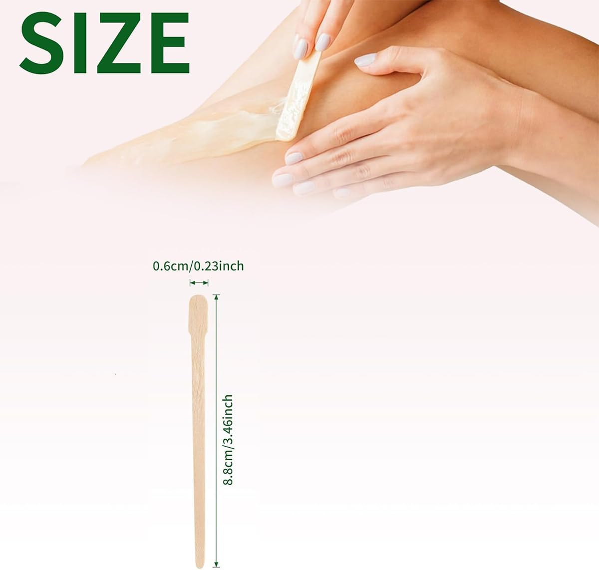 200Pcs Wooden Wax Sticks - Disposable Wooden Waxing Spatulas - Small Sizes Eyebrow Waxing Applicator Spatulas for Facial/Lip Hair Removal,Eyebrow Wax Sticks Wax Applicator,Wooden Wax Spatulas Kit image number 3