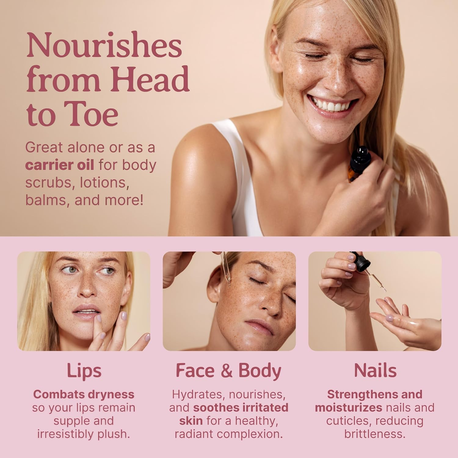 Grape Seed Oil 4 Oz 100% Pure Cold-Pressed Unrefined Organic Hexane-Free Natural Moisturizer for Skin Hair. Non-Comedogenic. Great for Sensitive, Acne-Prone Skin. Fast-Absorbing. Bella Terra Oils image number 5