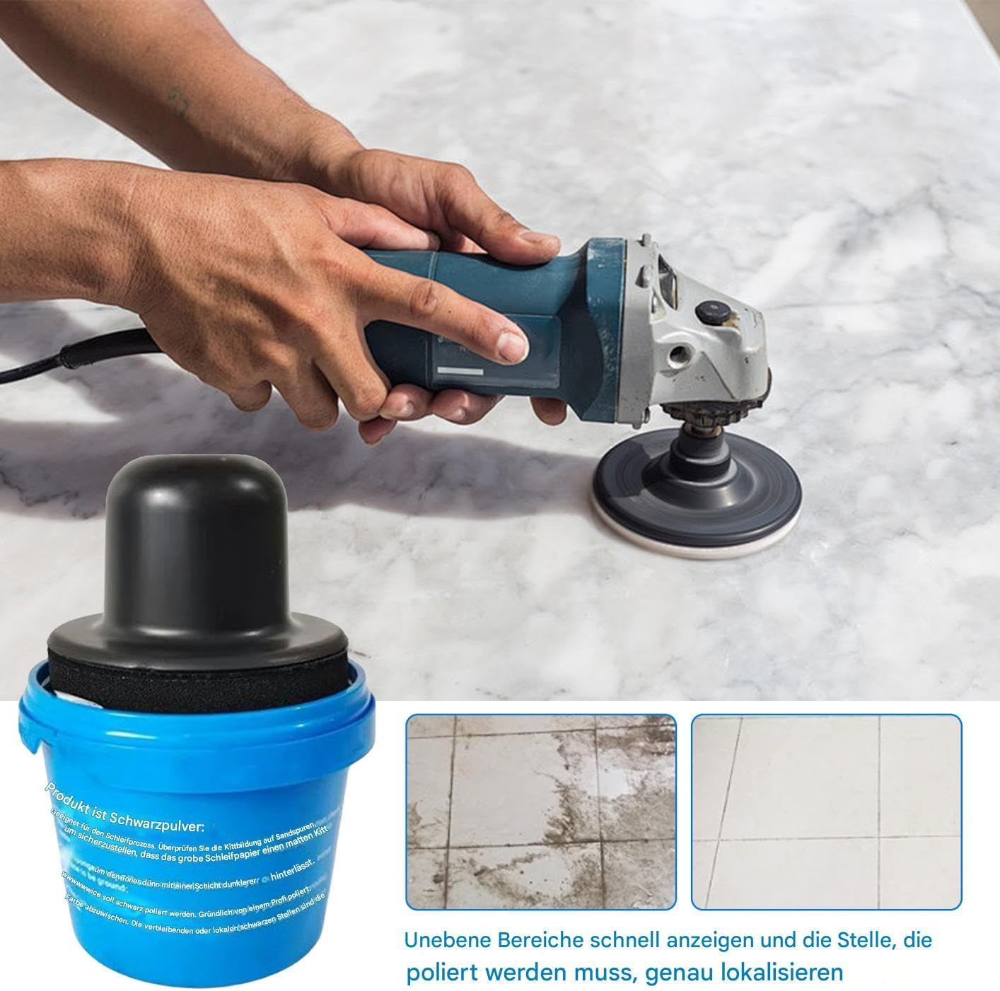 Dry Guide Coat, Car Body - Dry Grinder Guide Coat Automotive, Powder Primer for Dent Fix Scratch Removal Board Restoration Car Restoration Car Body image number 6