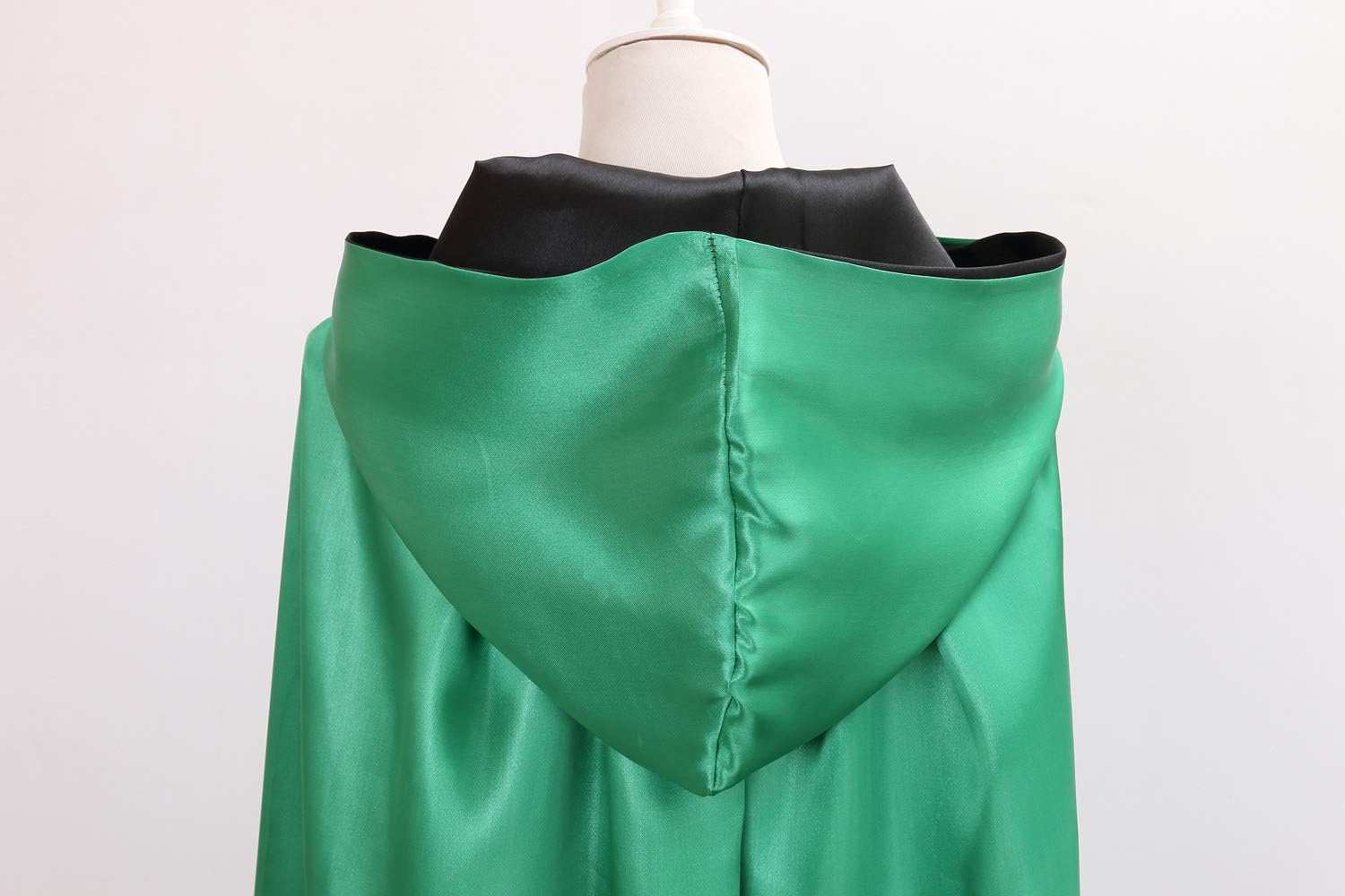 Unisex Reversible Hooded Cloak Cape for Christmas Halloween Party Vampires Cosplay Costumes