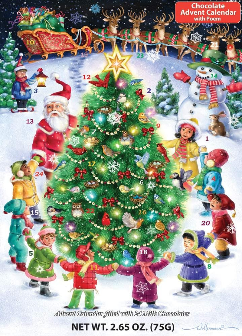 Gather round the Tree Food Chocolate Advent Calendar (Countdown to Christmas) image number 1