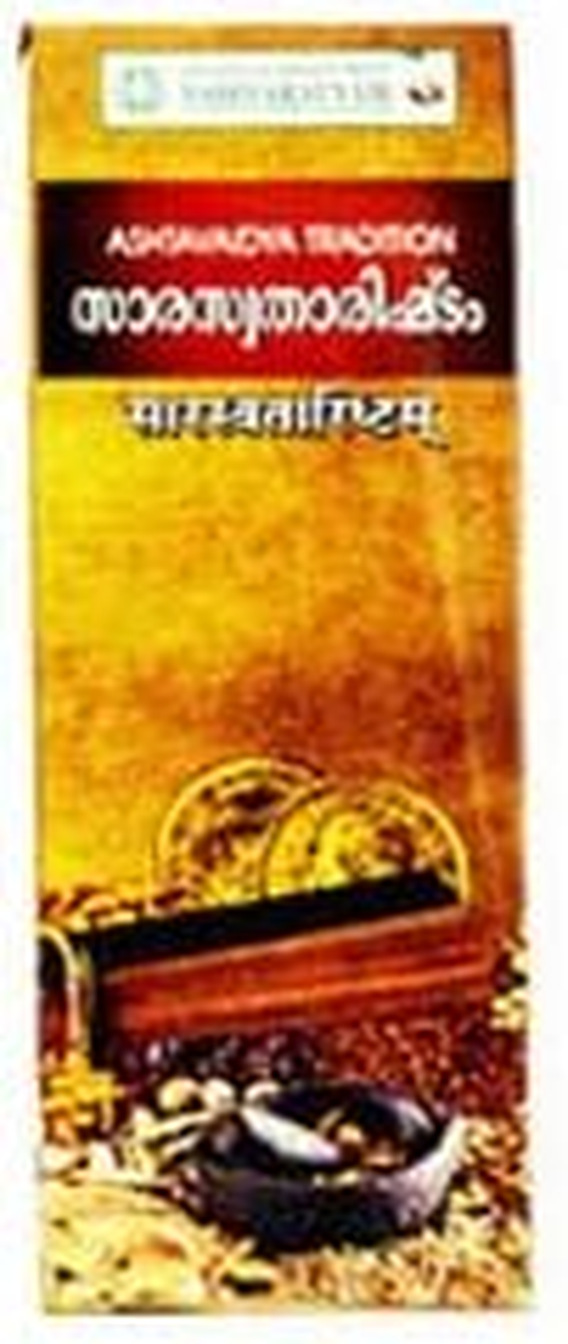 VAIDYARATNAM Saraswatharishtam with Gold, Brown, 450 Ml