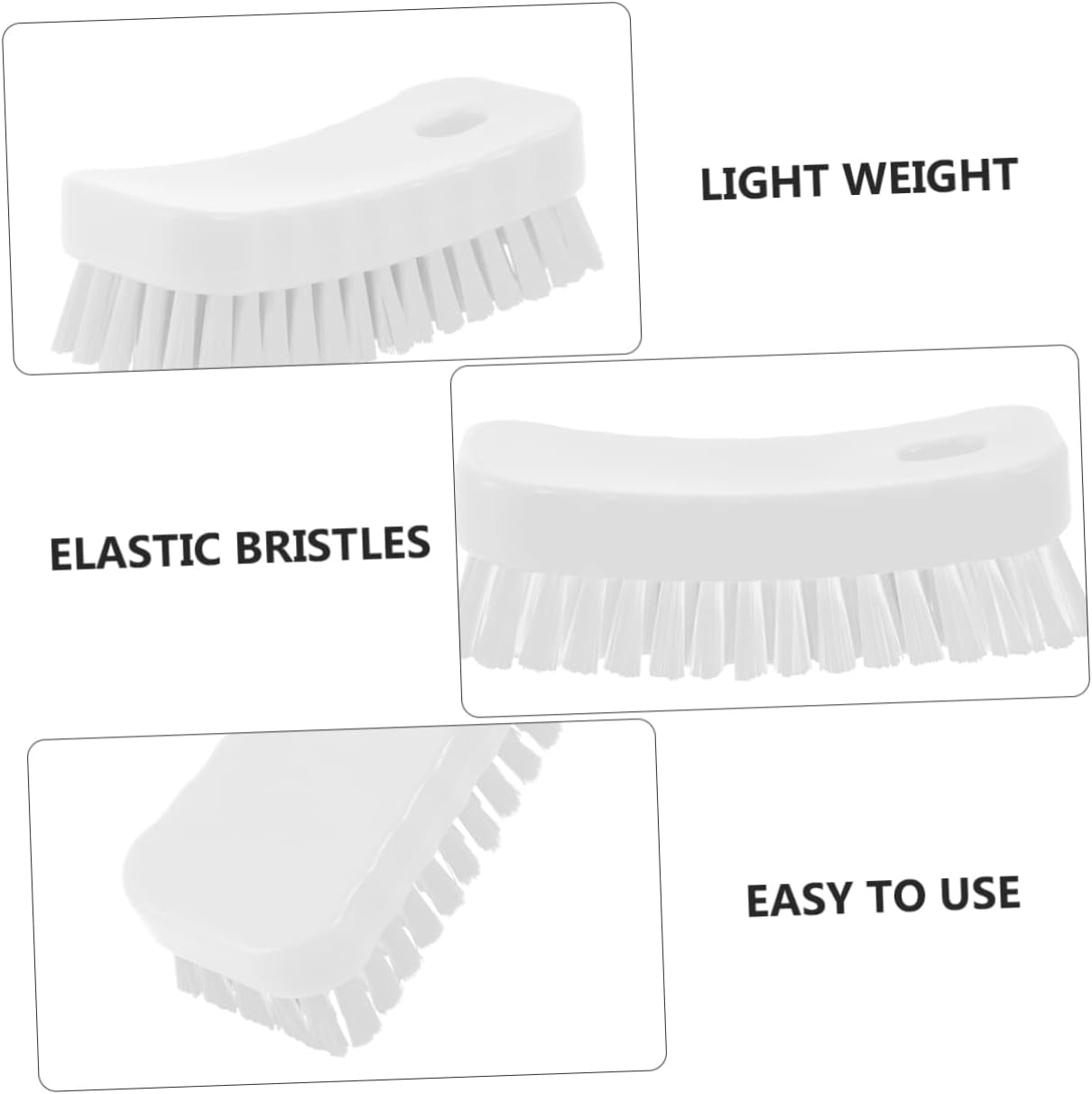 Soft Bristle Cleaning Brush Nail Brush for Fingernail Scrub for Manicure image number 4