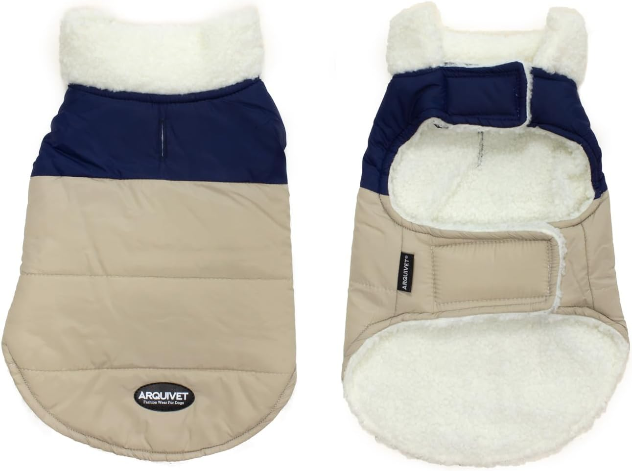 Arquivet - Kilimanjaro Dog Coat with Collar Plush M - 30 Cm - Cold Protection Dog Coat image number 2