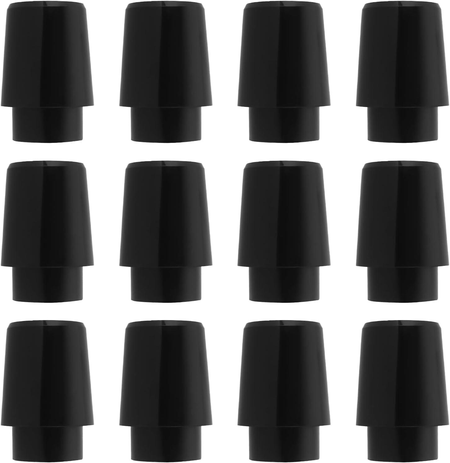 Ecsing 12Pcs Golf Ferrules Iron Rod Rubber Sleeve Rubber Ring Golf Shaft Sleeve Compatible with PXG 0211 0311 GEN2 GEN3 GEN4 GEN5 Black