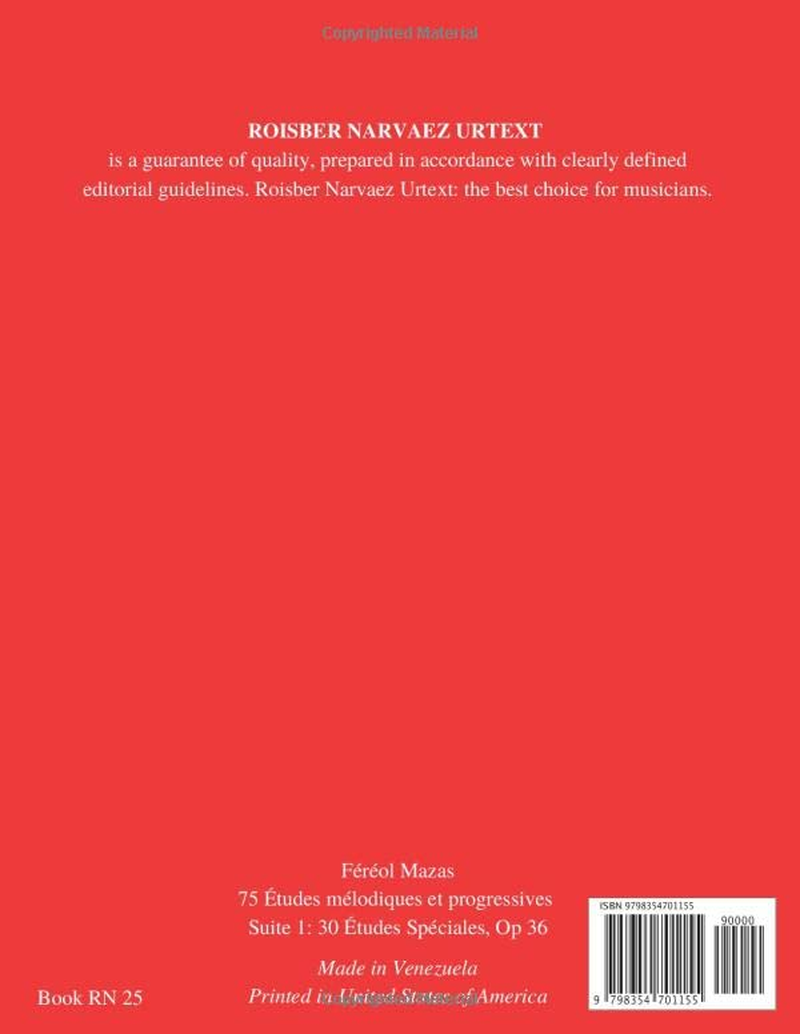 Etudes Speciales Op. 36 for Violin: NEW EDITION: Book 1: Urtext Edition