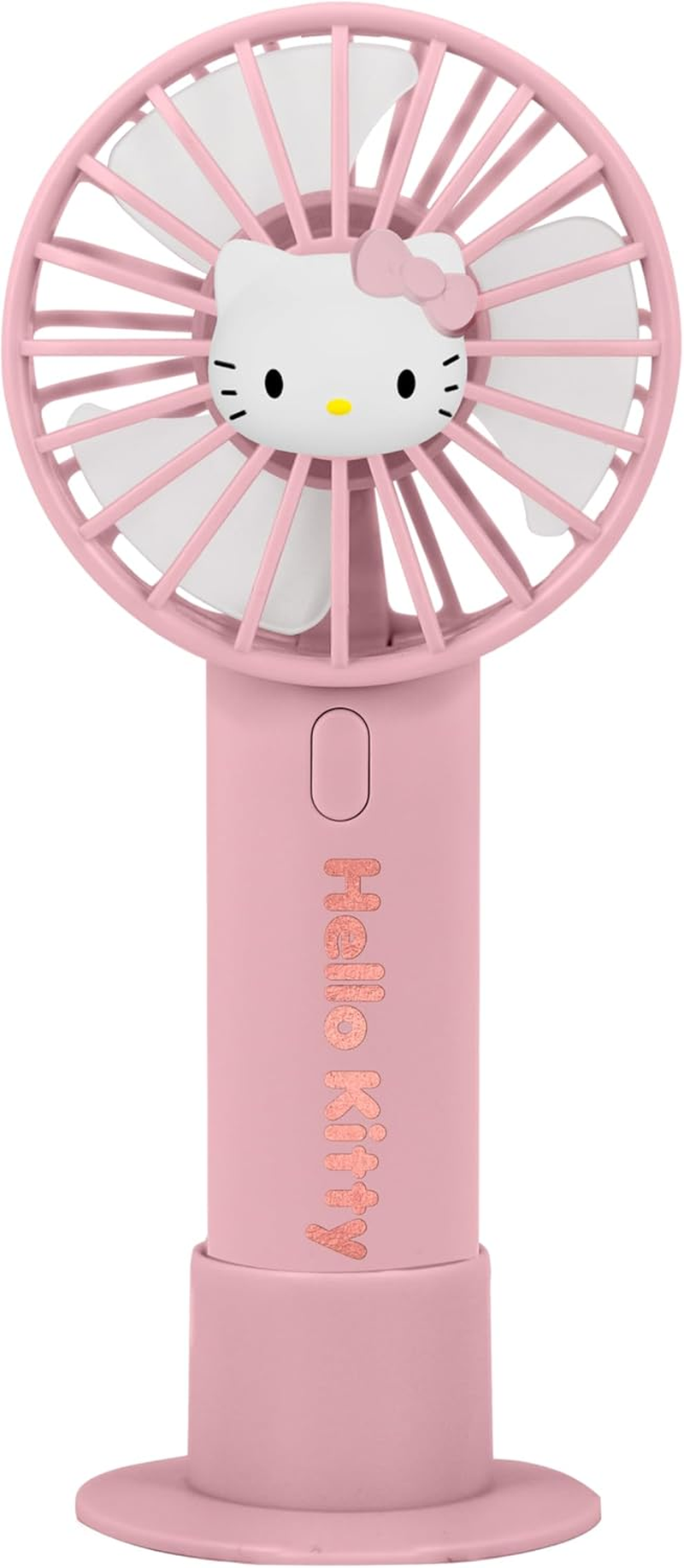 OTL Technologies HELLO KITTY PORTABLE HAND FAN with RECHARGEABLE BATTERY PINK and GOLD image number 6