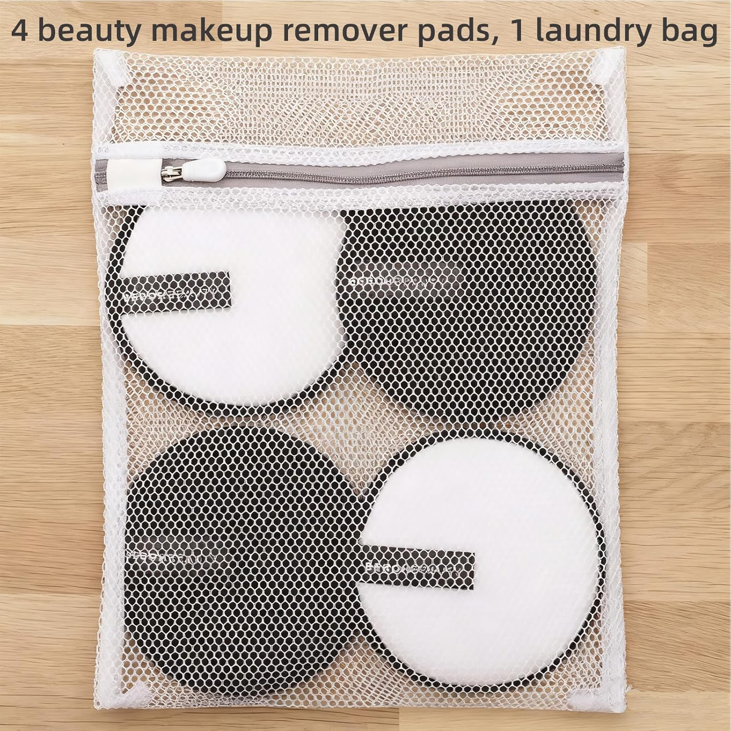 Suytvenxau 100% Reusable Makeup Eraser | 4 Pack Large Eco-Friendly Microfiber Makeup Remover Pads, Chemical-Free Reusable Makeup Pads for Face, Eyes, and Lips image number 3