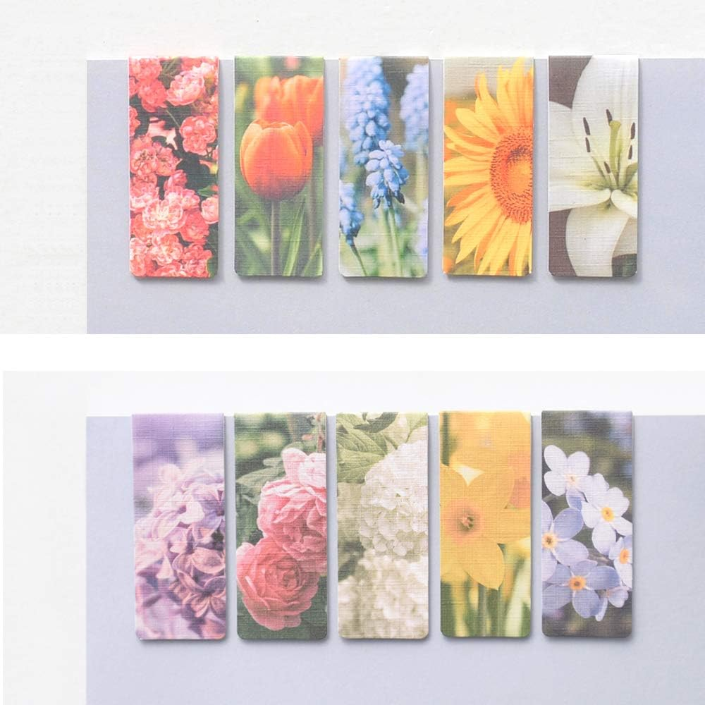 Monolike Magnetic Bookmarks Garden Flower, 10 Pieces image number 1