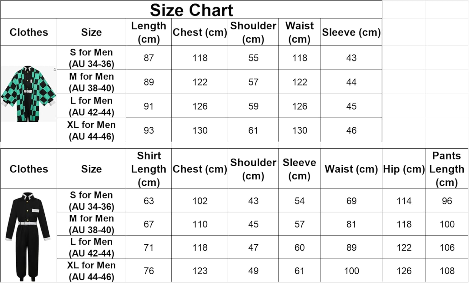 Adult Halloween Costumes for Women or Men Anime Cosplay Tanjiro Kimono image number 6