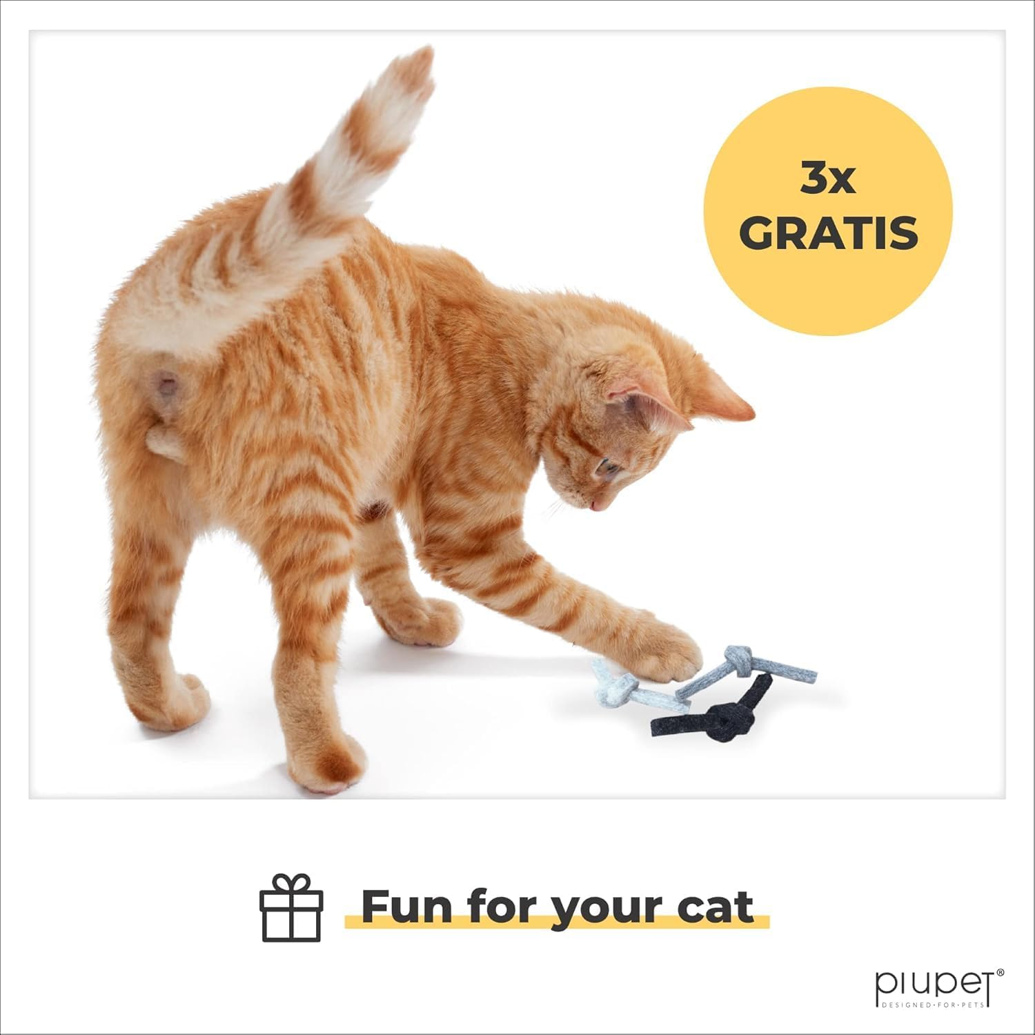 Piupet&reg; Cat Den with Cushion, Suitable for IKEA Kallax & Expedit Shelves, Cuddly Cave in Grey image number 2