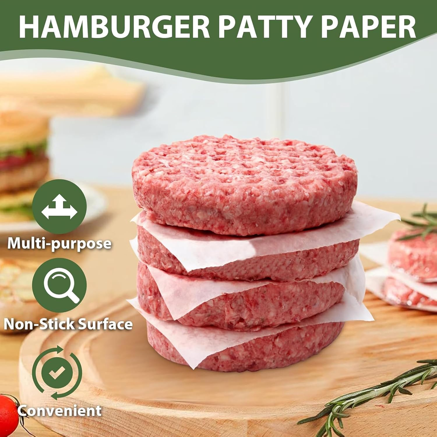 Ultimate Smash Burger Press Kit &ndash; Heavy Duty Cast Iron Press, Spatula, Seasoning Shaker & 100 Patty Papers &ndash; Grill like a Pro on Flat Top or Outdoor BBQ image number 1