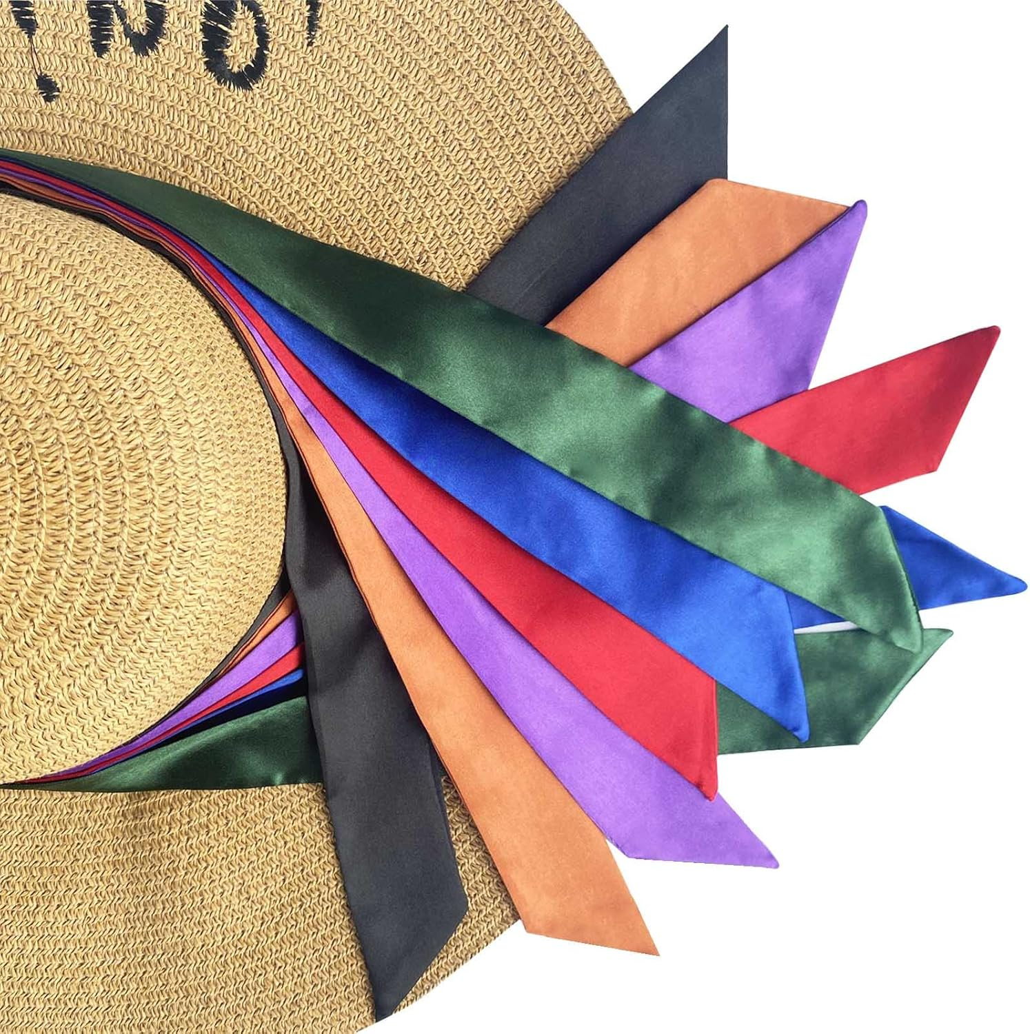 2/6/10Pack Scarf Bags for Women Handbag Scarfs Band Hair Neck Scarves Fashion Gifts image number 4