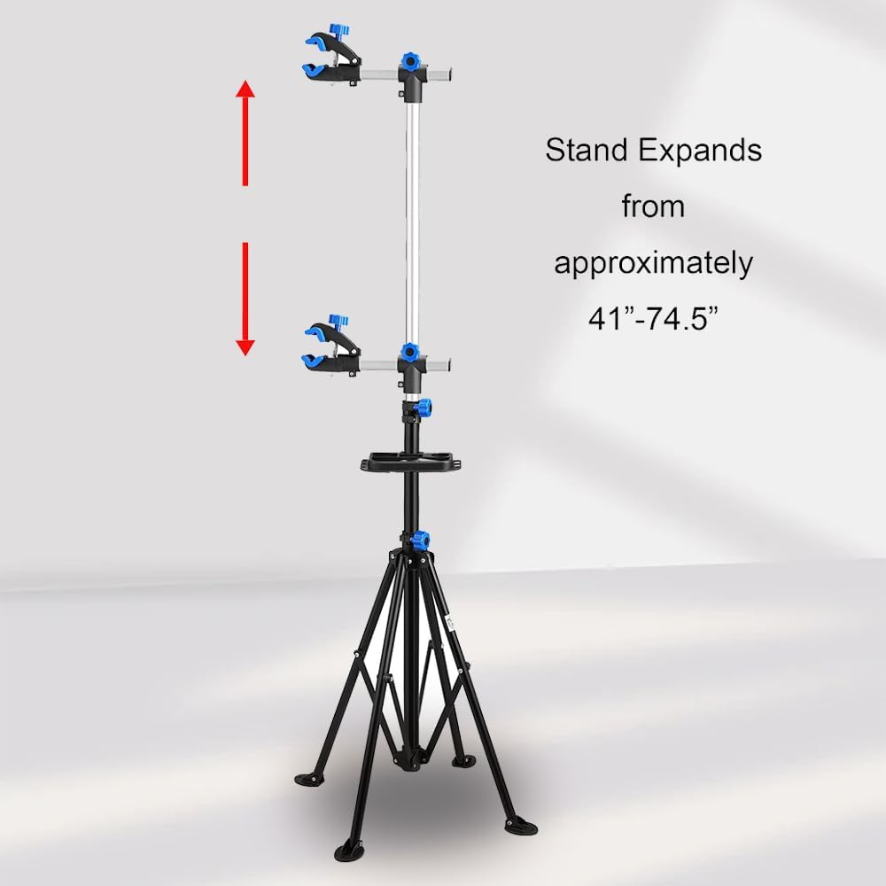 TOMVAES Bike Repair Stand,Shop Home Bicycle Mechanic Maintenance Rack,Height Adjustable for Home Bicycle Mechanic Quick Rele image number 4