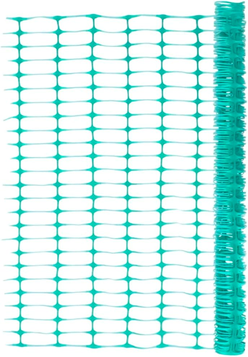 Vidaxl Green Durable HDPE Garden Fence &ndash; Flexible Safety Barricade for Construction Sites, Sporting Events and Traffic Control; Easy Installation - 1 MX 30 M