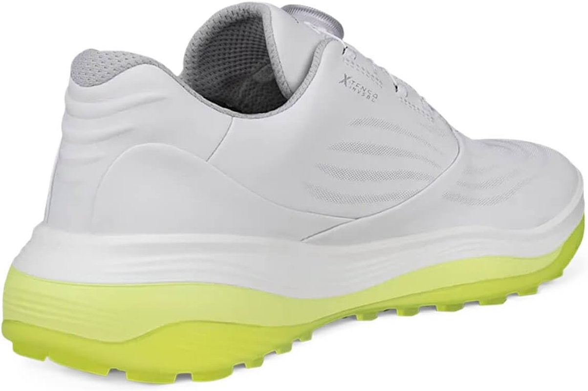 ECCO Men'S Lt1 Boa Hybrid Waterproof Golf Shoe, White, 6-6.5 image number 3