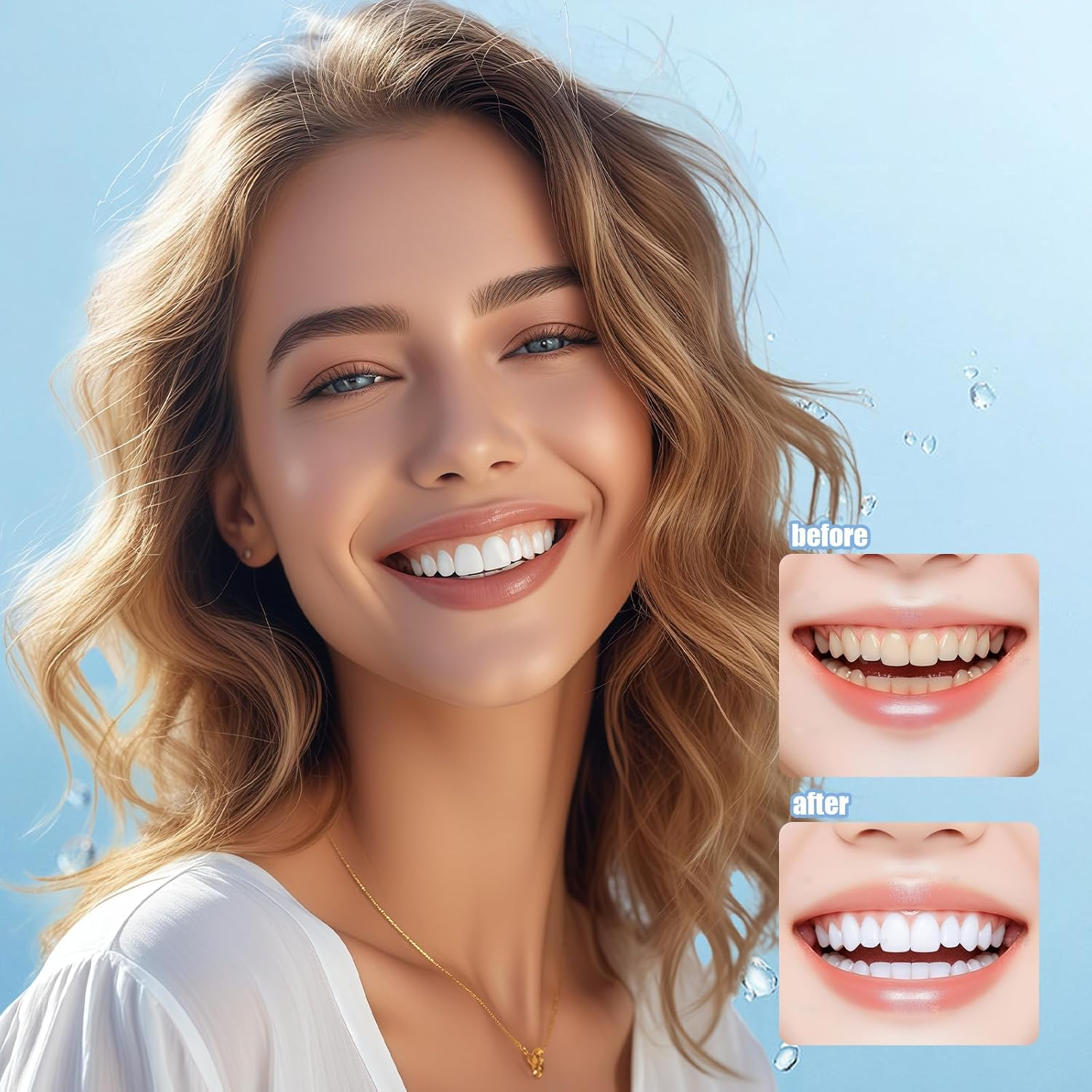 42Pcs 9D Teeth Whitening Strips, Safe and Insensitive Teeth Whitening Strips Crest Kit,Household Crest, Effectively Remove Stains, Teeth Whiteningin Half an Hour, Mint Flavor image number 6