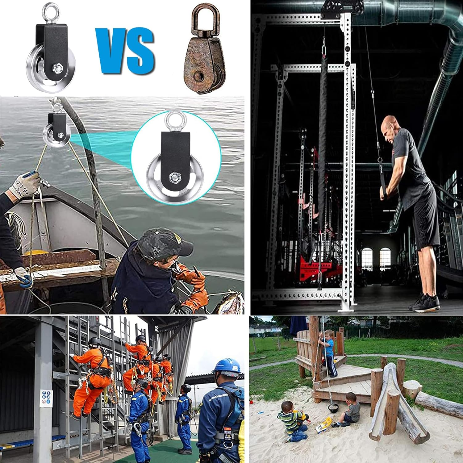 Silent Nylon Home Gym Cable Pulley Wheel image number 2