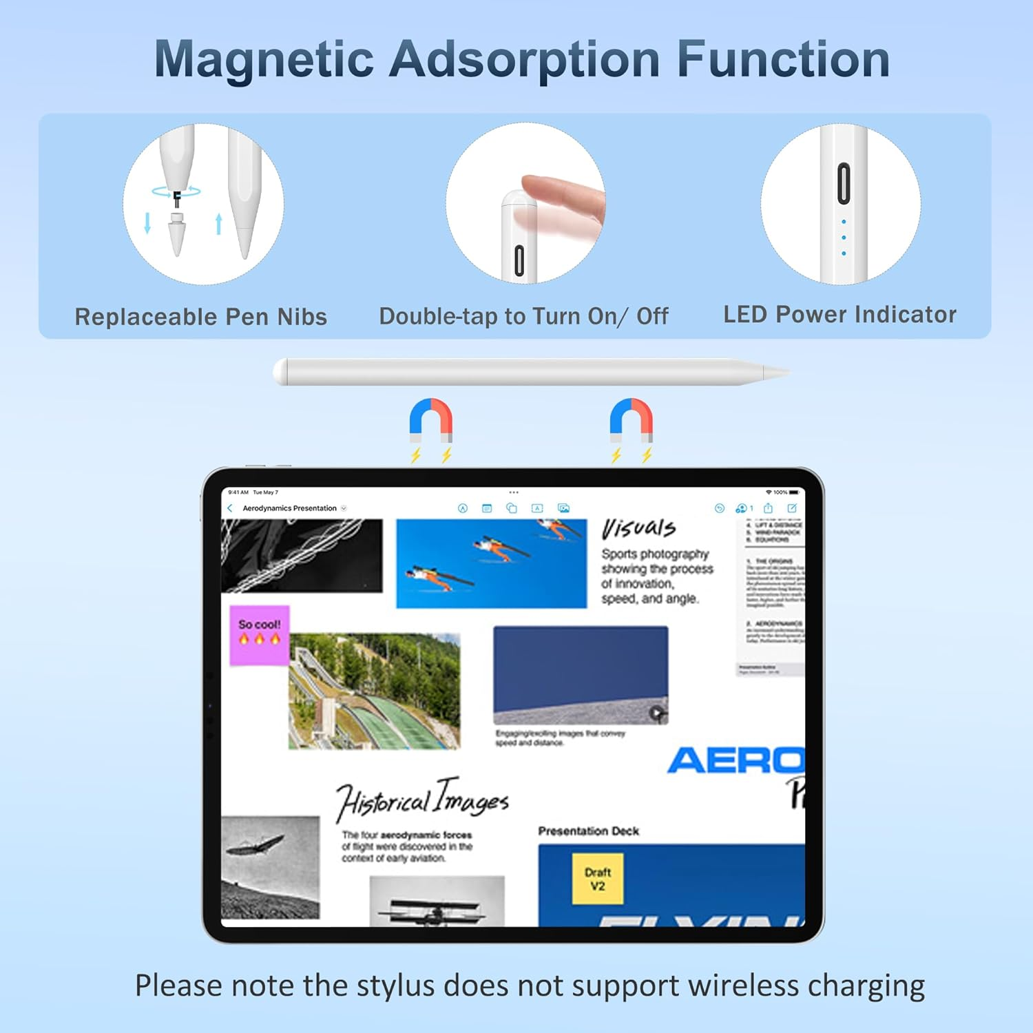 Stylus Pen for Apple Ipad 2025-2018, 2X Fast Charge/Palm Rejection, Tilt Function, Pencil for Ipad A16 11Th/10Th/9Th-6Th Gen., Pro 11"/12.9"/13" M4, Air M2 M3 11/13"/5Th-3Rd, Mini A17 Pro/6Th/5Th image number 3