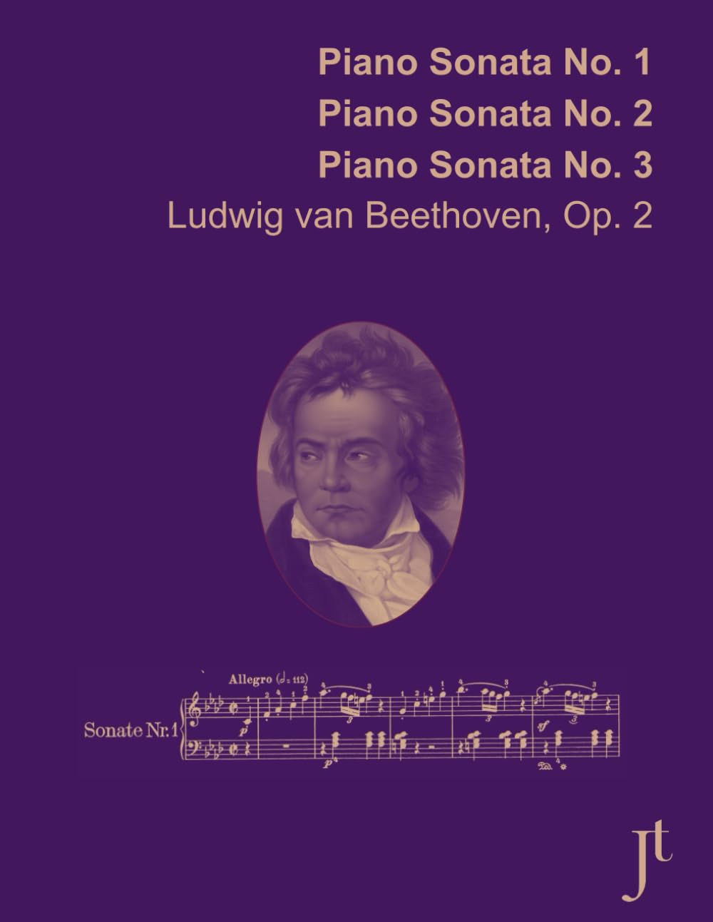 Beethoven, Op. 2 Piano Sonatas No. 1, No. 2, and No. 3: Full Bound Score for Study and Review (Fingerings Included) image number 1