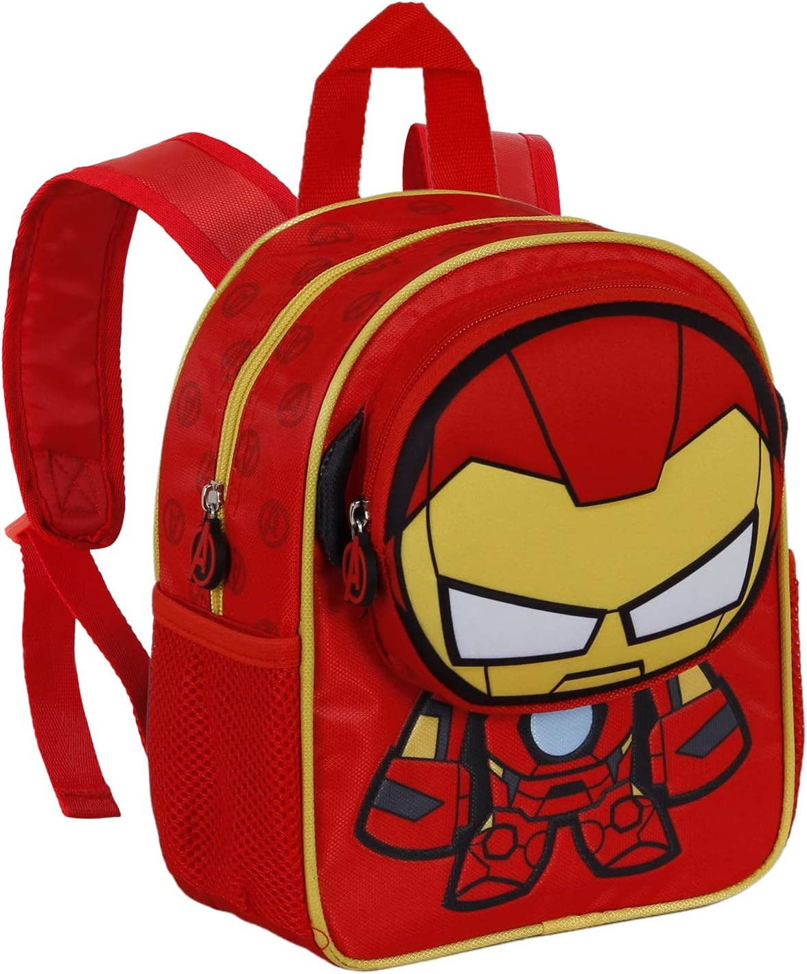 Iron Man Bobblehead-Pocket Backpack, Red, Red, Pocket Backpack Bobblehead image number 2
