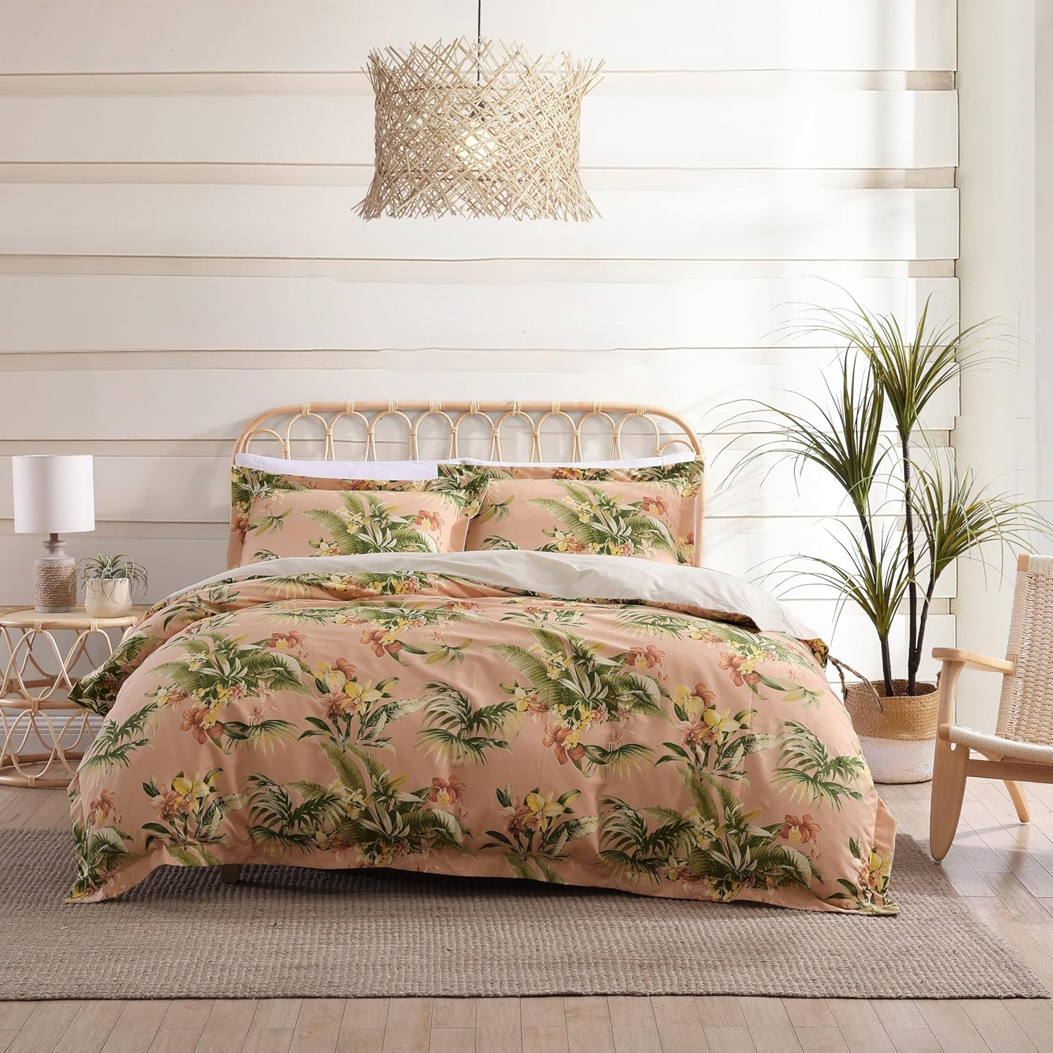 TOMMY BAHAMA Siesta Key Quilt Cover Set - King Cantaloupe image number 5