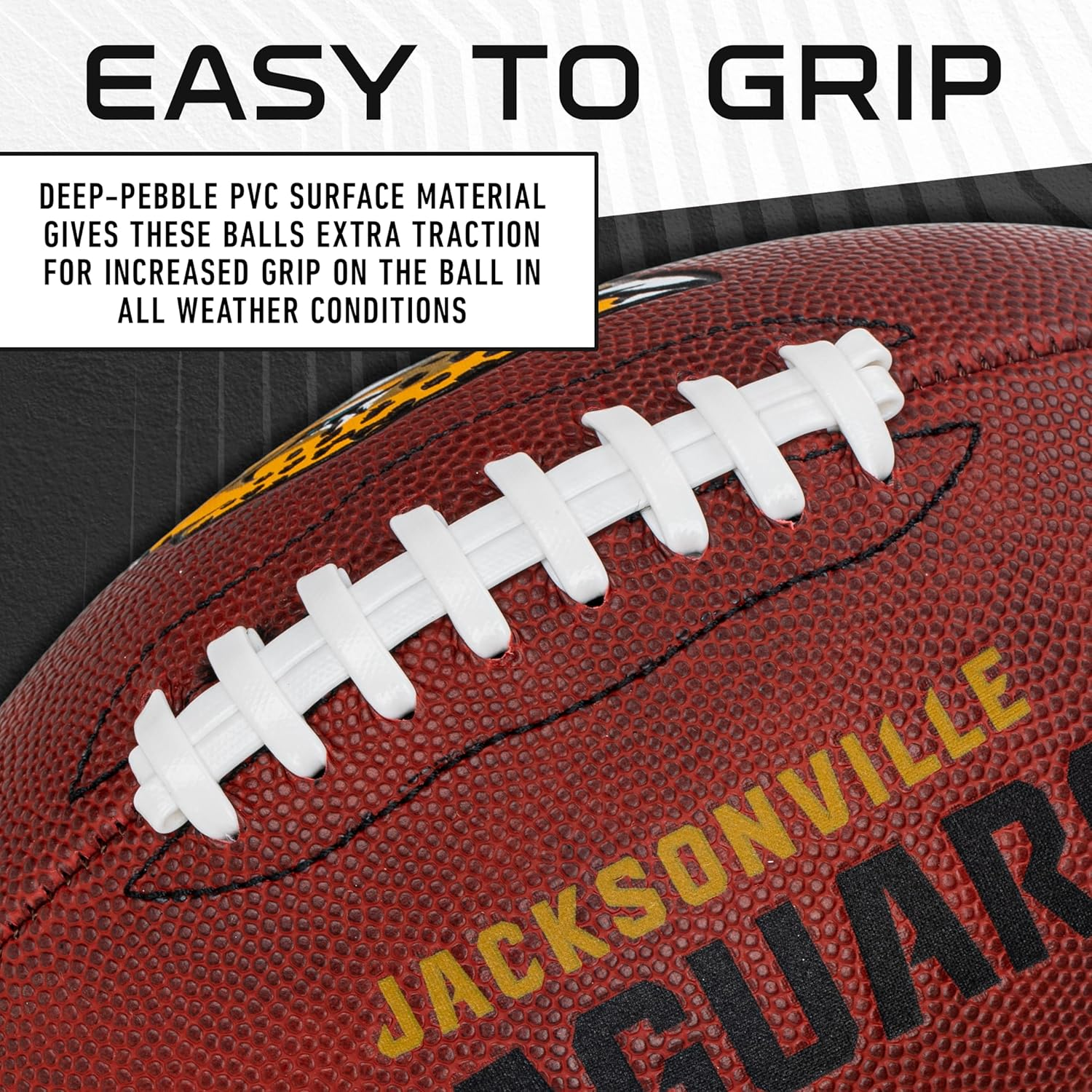 Franklin Sport NFL Team Football - Youth Junior Size Football for Kids - Official NFL Team Logo + Colors Youth Football - Kids NFL Fan Shop Football image number 5