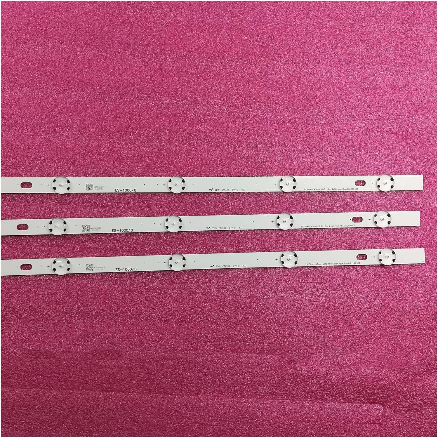 LED Backlight Strip for 43UF603V 43UF610A 43UH6100 43UH6030 43UF640V HC430DGN-SLNX1 UF64_UHD_A 43LH60FHD EAV63192501 (Color : 2 Lot) - 2 Lot image number 5