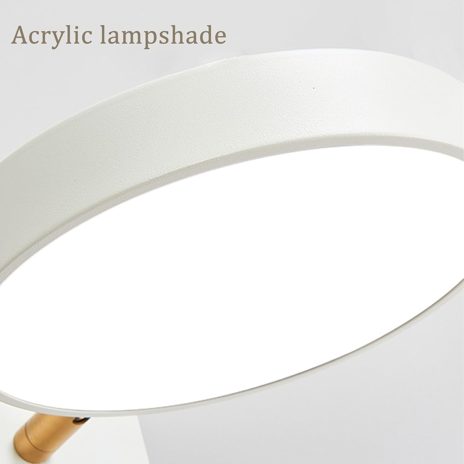 LED Indoor Wall Sconces with Switch Tri-Color Dimmable Wall Lamp 180&deg; Rotatable Wall Light Modern Metal Wood Reading Lighting for Bedroom Bedside Living Room 3000K/4000K/6500K (White) XXZ image number 4