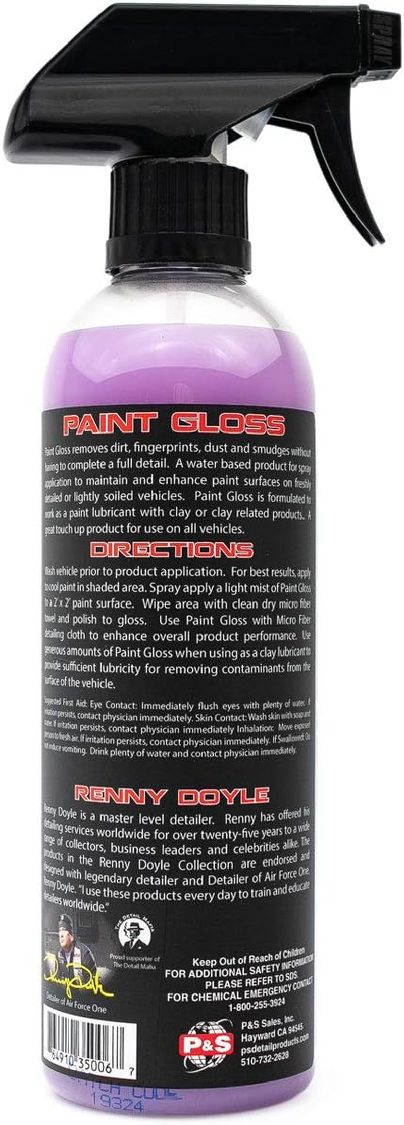 P&S Paint Gloss - High Gloss Quick Detailer, Waterless Wash, Extreme Gloss (473Ml)