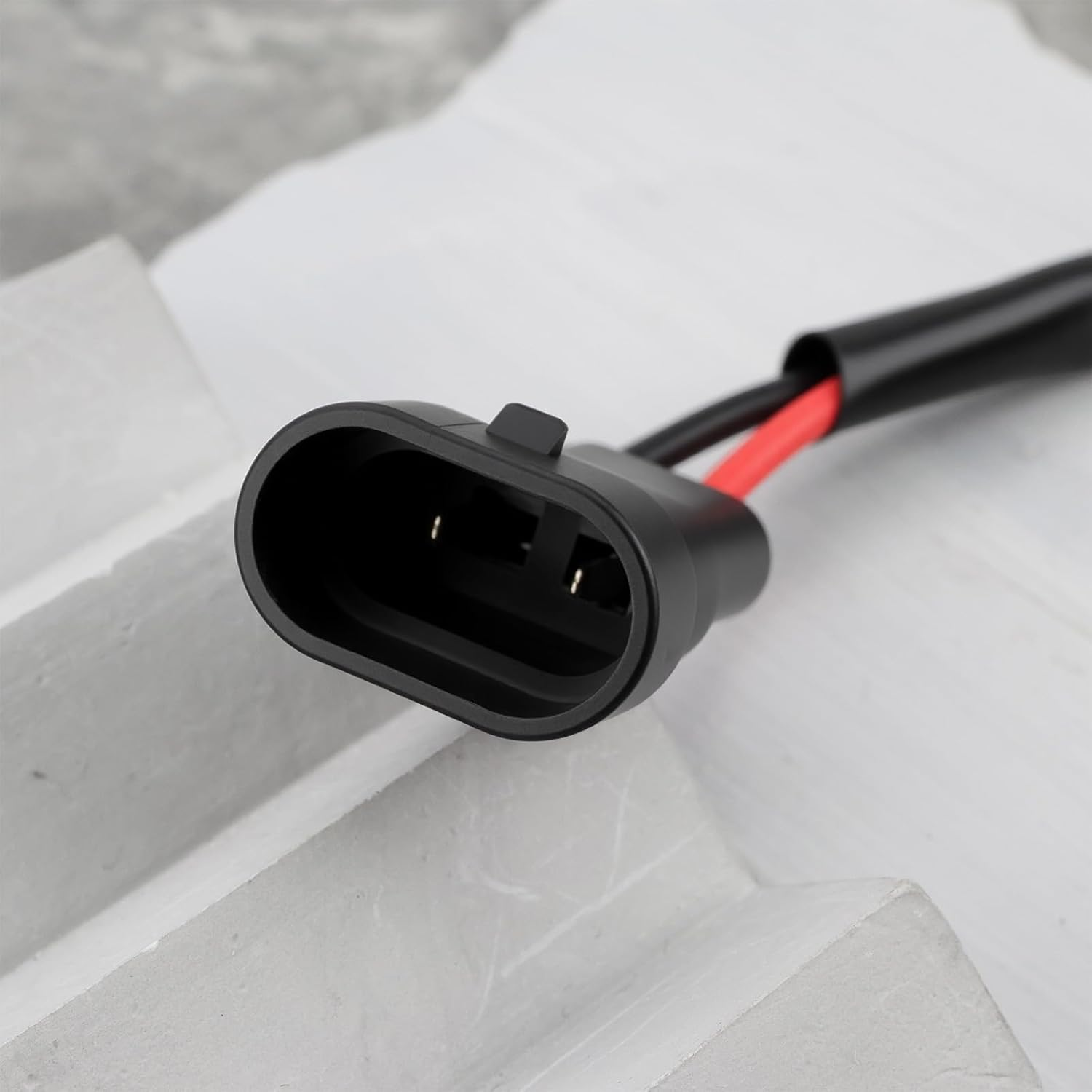 Ecsing 2Pcs 9006/HB4/9005/HB3 Male to 2-Pin DTP Female Adapter for LED Light DIY Retrofit image number 4