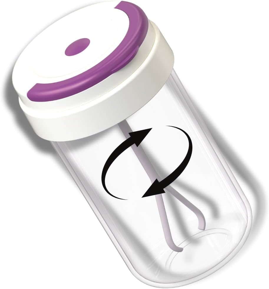 360Ml Electric Protein Shaker Bottle &ndash; Portable Automatic Mixer Cup, Bpa-Free Food Grade PP, Battery Operated, Ideal for Gym, Protein Shakes, and Meal Replacement Drinks (Purple)