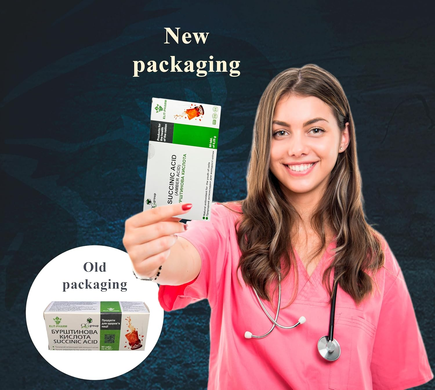 Succinic Acid Amber Acid 80 Tabs/0.25G image number 1