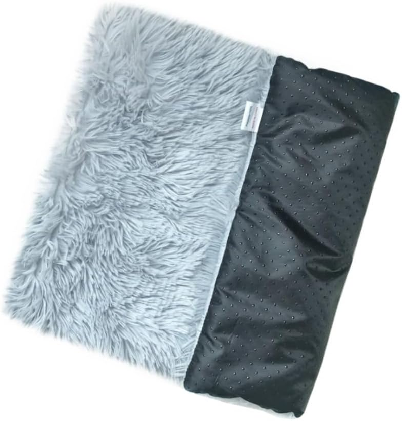 Dog Bed Cat House Pet House Pet Bed Washable Dog Crate Mattress Calming Fluffy Anxiety Dog Beds Deluxe Plush Dog Mat with Slip Bottom Dog House Cat Bed Pet Nest (Color : A, Size : 60 * 40 * 3Cm)