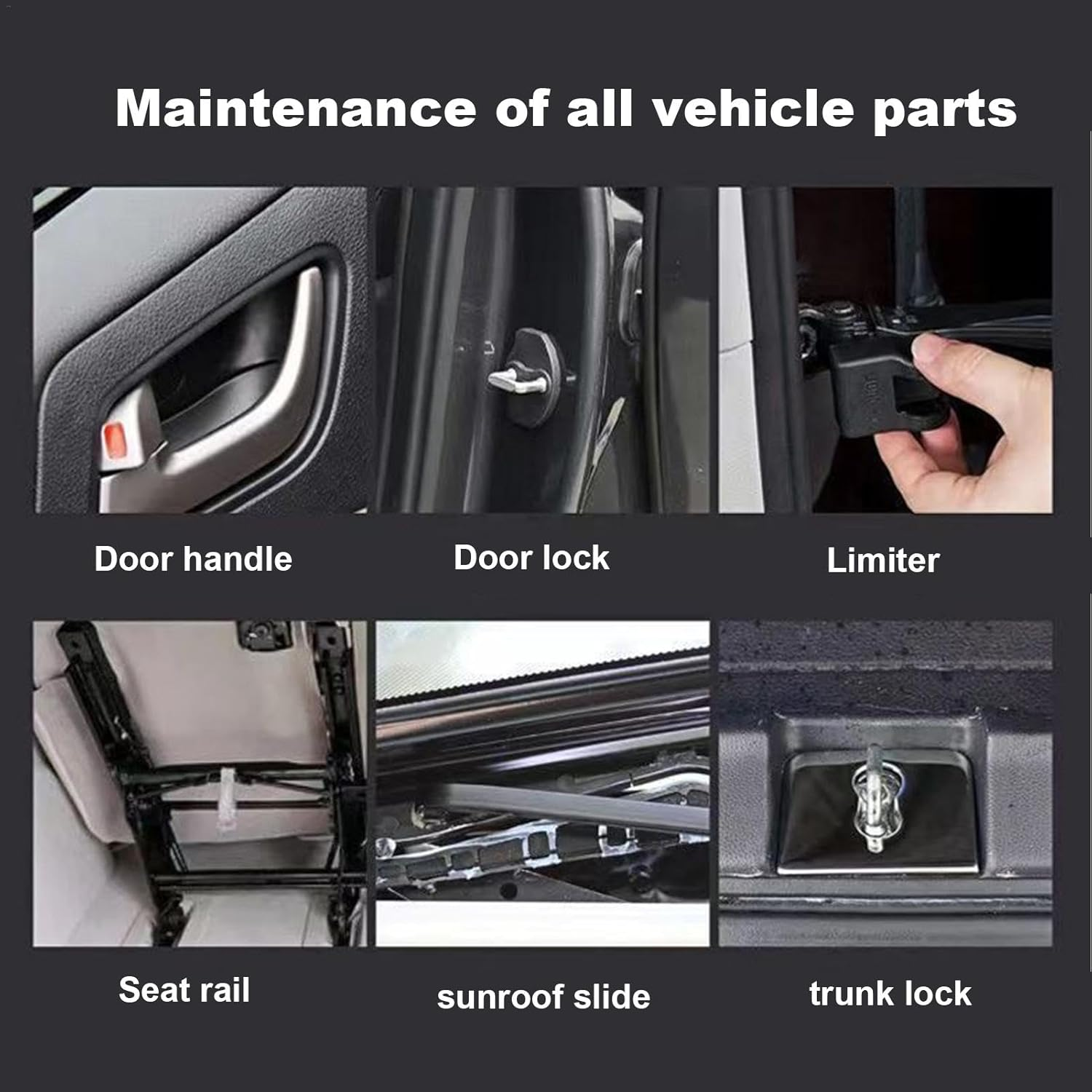 Mechanical Maintenance Gear Oil | Car Sunroof Track Lubricating Grease | 110ML Mechanical Maintenance Gear Oil, Synthetic Grease for Hinge, Slideway - Grease image number 5