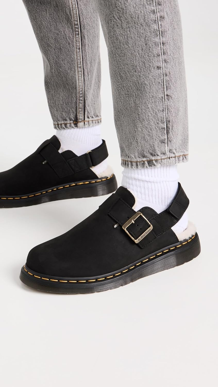 Dr. Martens Jorge II Black Leather Mules, UK Size: